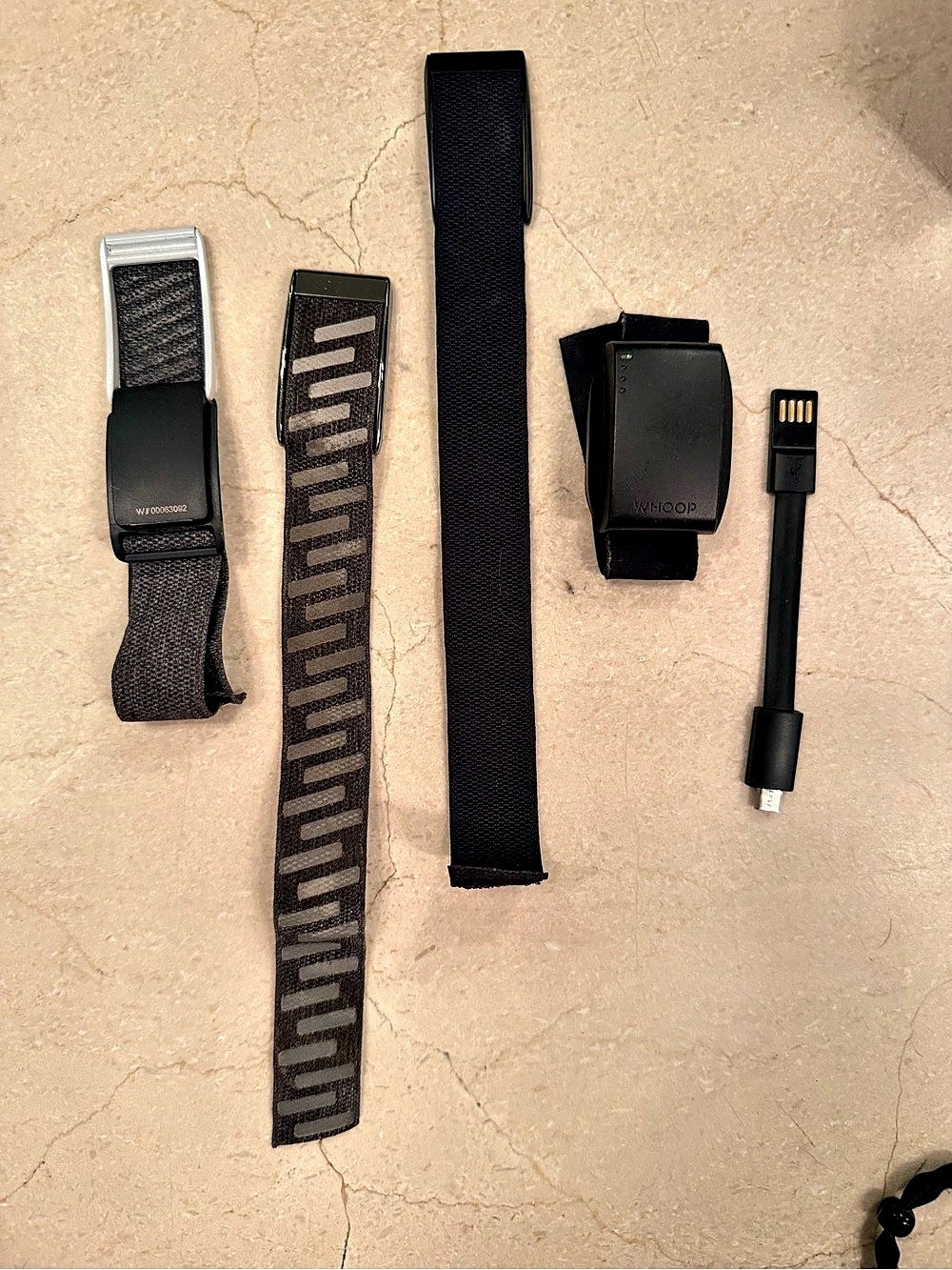 Whoop 2.0 and OG Fitness Tracker Bundle Black & Gray misc. bundle.